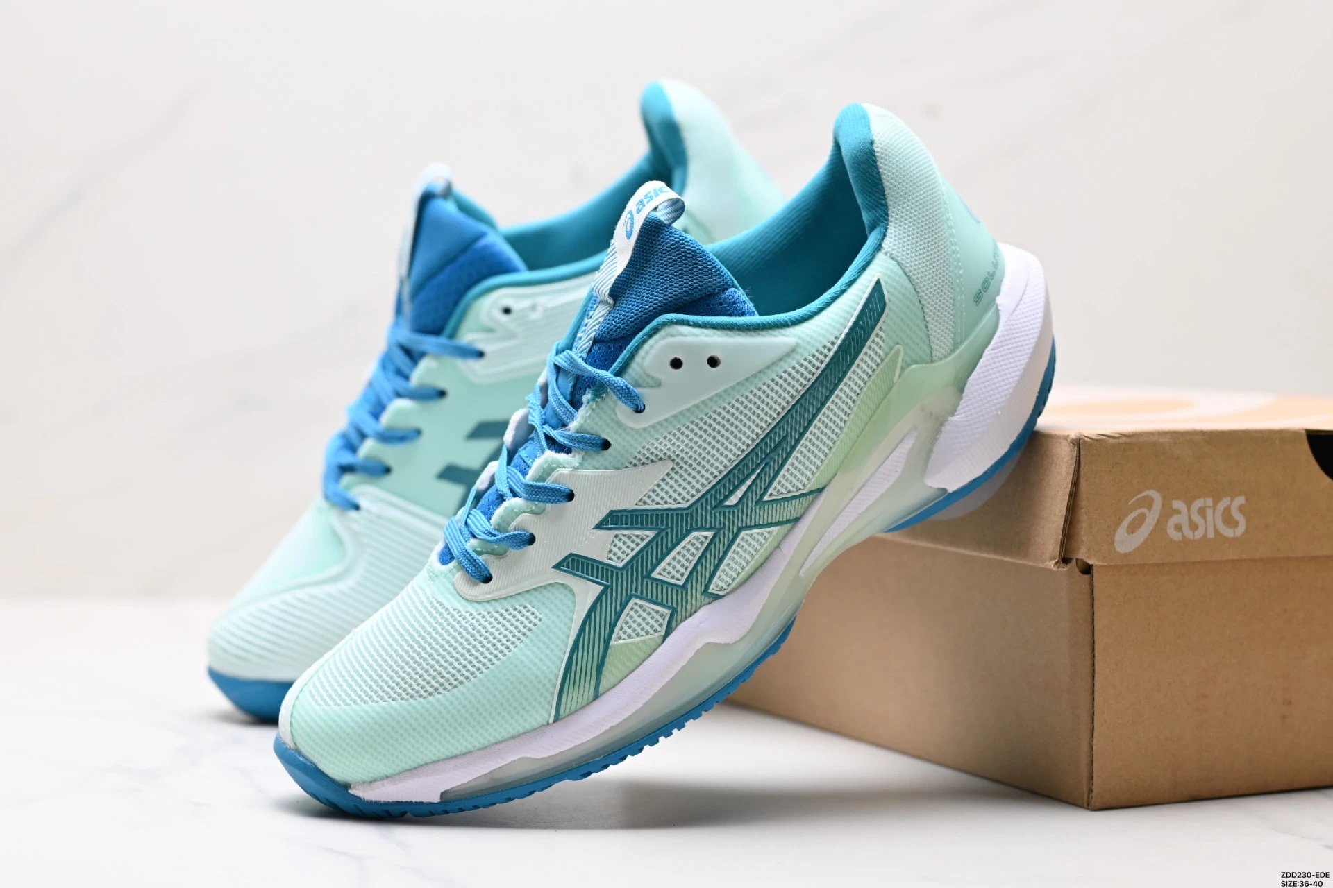 ASICS Gel-Kayano Running Shoes Women Light Blue Green
