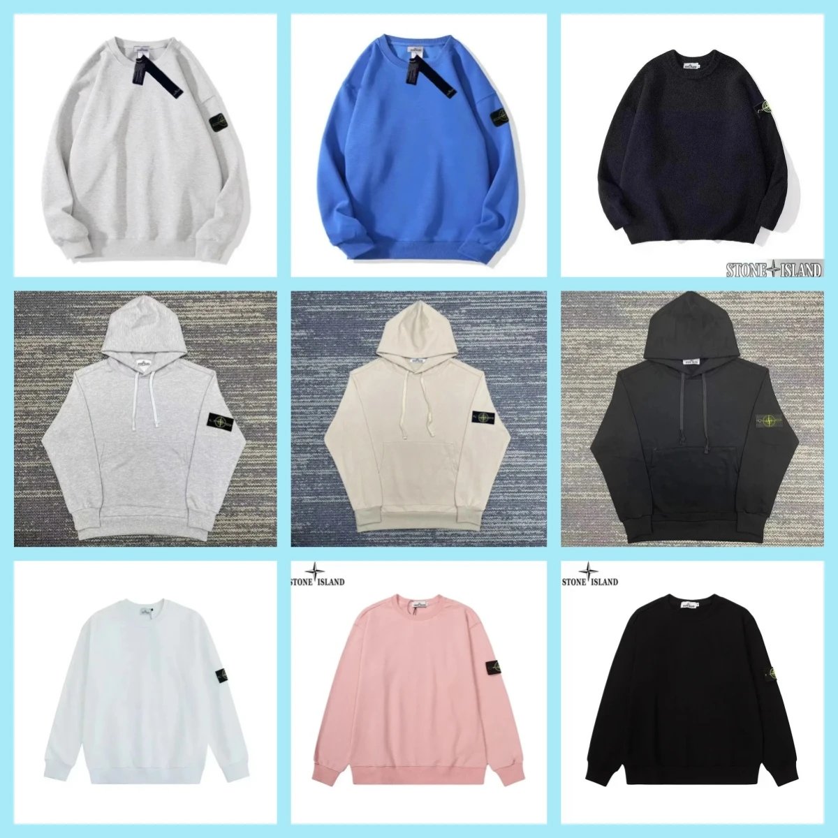 STONE ISLAND Sweatshirts and Hoodies in Various Colors