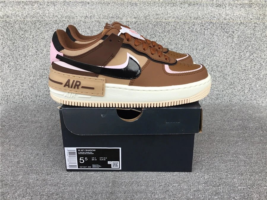 Nike W AF1 Shadow Women's Sneakers Brown Pink White