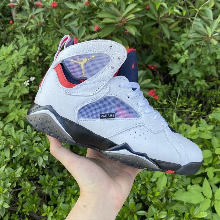 Air Jordan 6 Retro Paname White Blue Red Sneakers