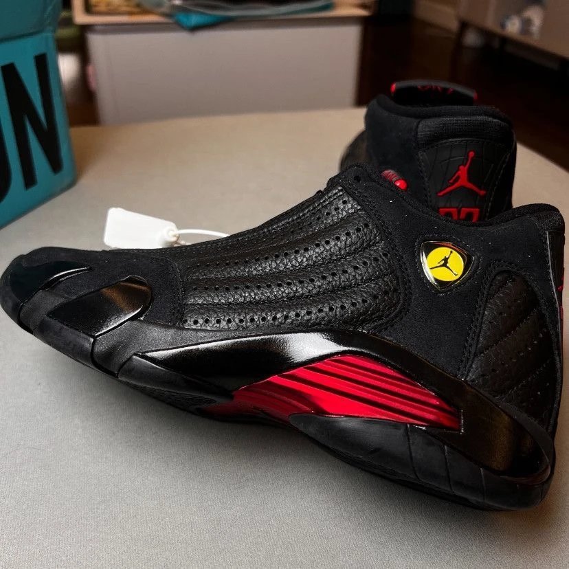 Air Jordan 14 Retro Black Red Men's Basketball Shoes