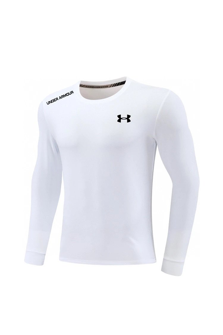 Under Armour Men's Long Sleeve Compression Shirt White
