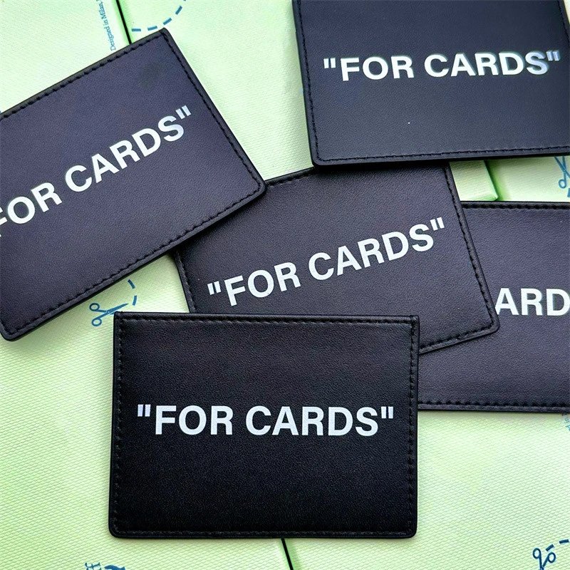 FOR CARDS Card Holder Wallet - Sleek Black Leather Style