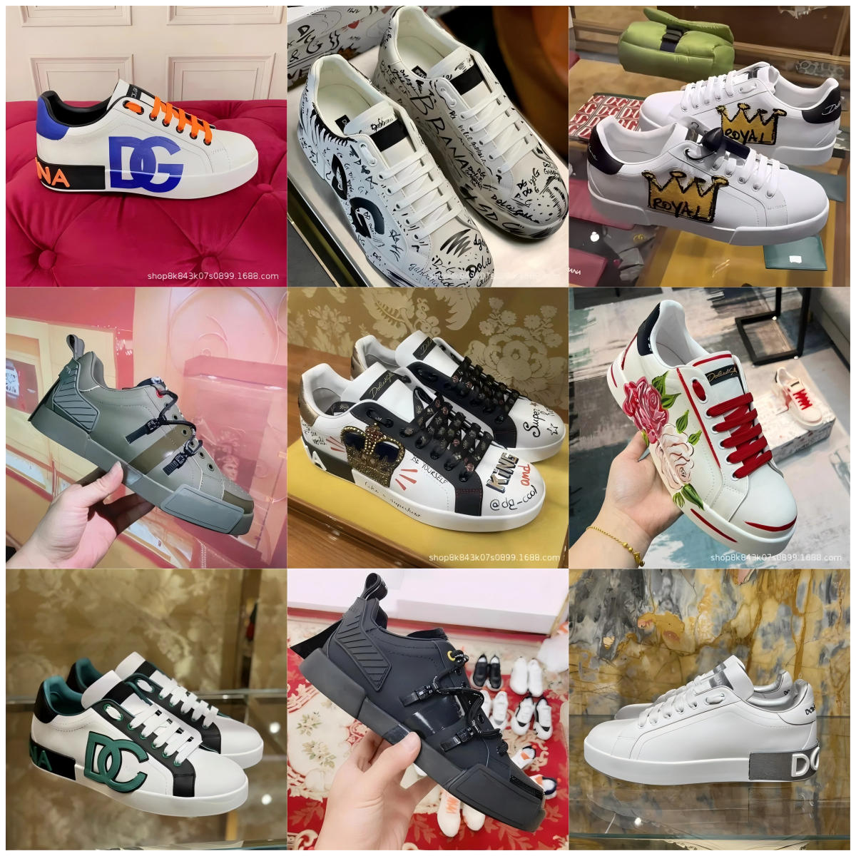 Dolce & Gabbana Sneakers Fashion Designer Shoes for Men and Women