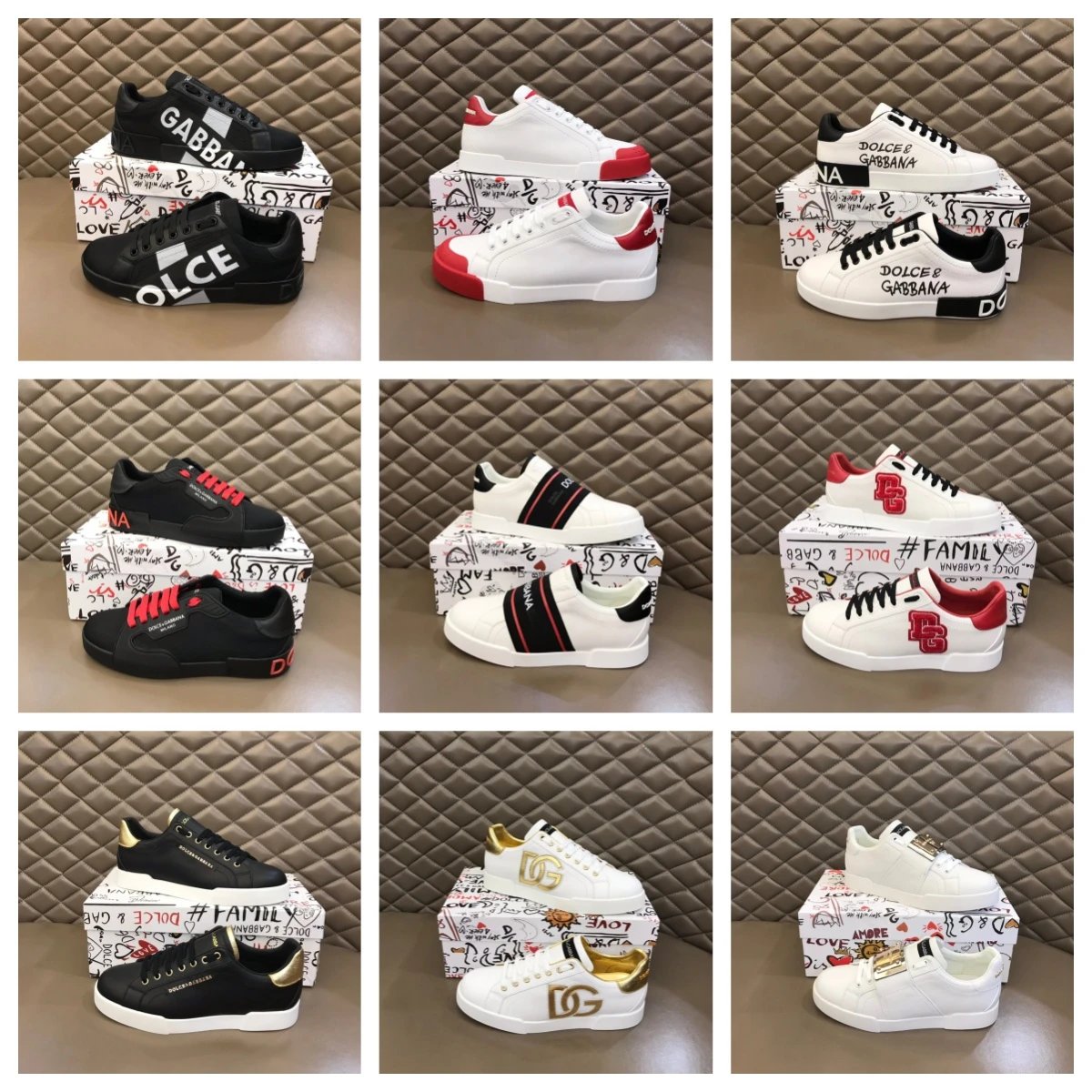 Dolce & Gabbana Sneakers Fashion Designer Shoes for Men and Women