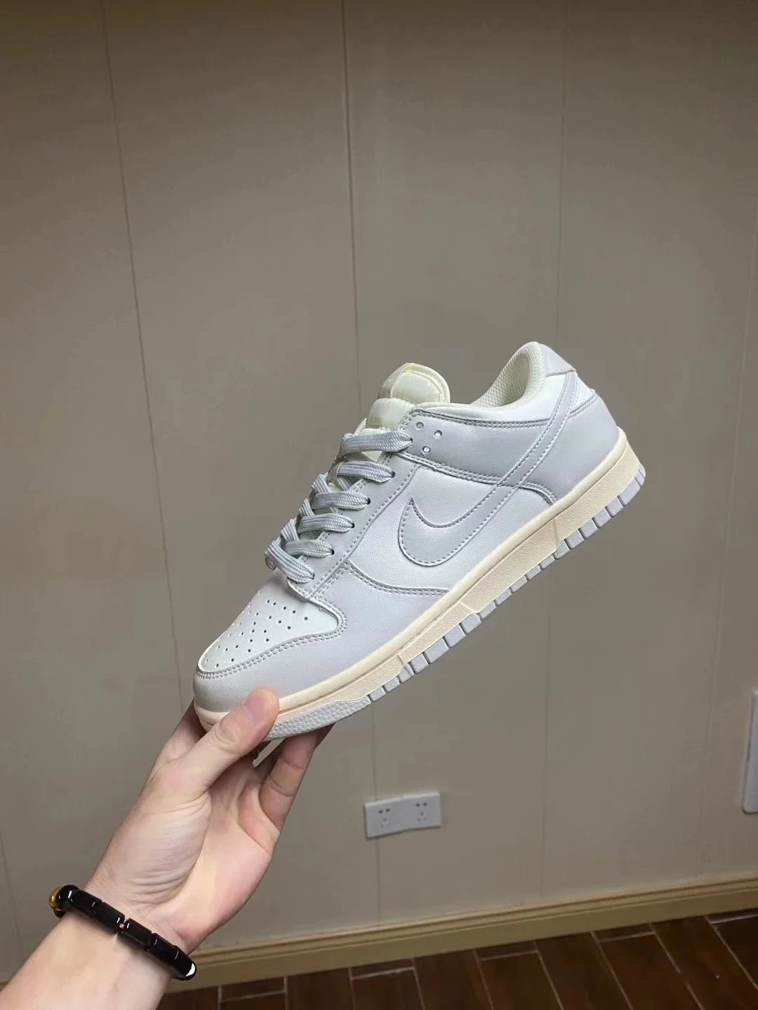 Nike Dunk Low White Leather Sneakers for Men and Women