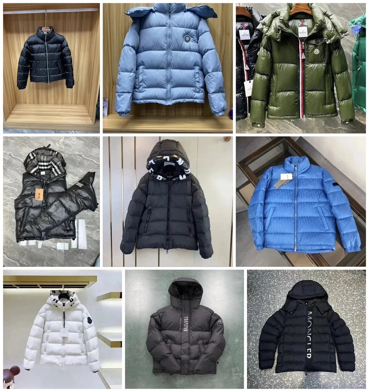 Moncler Down Jacket Winter Warm Puffer Coat for Men and Women