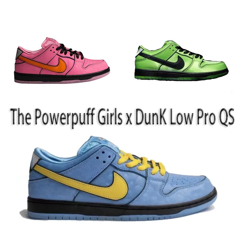 The Powerpuff Girls x Dunk Low Pro QS Sneakers