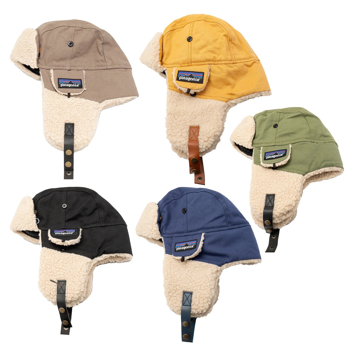 Patagonia Wooly Bear Hat - Warm Winter Headwear with Fleece Lining