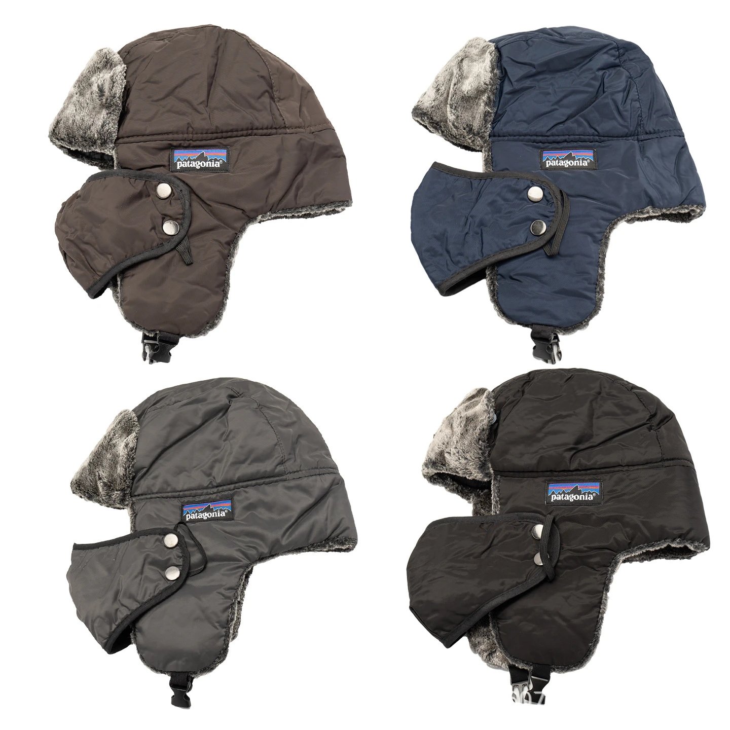 Patagonia Winter Hat with Fleece Lining and Adjustable Chin Strap