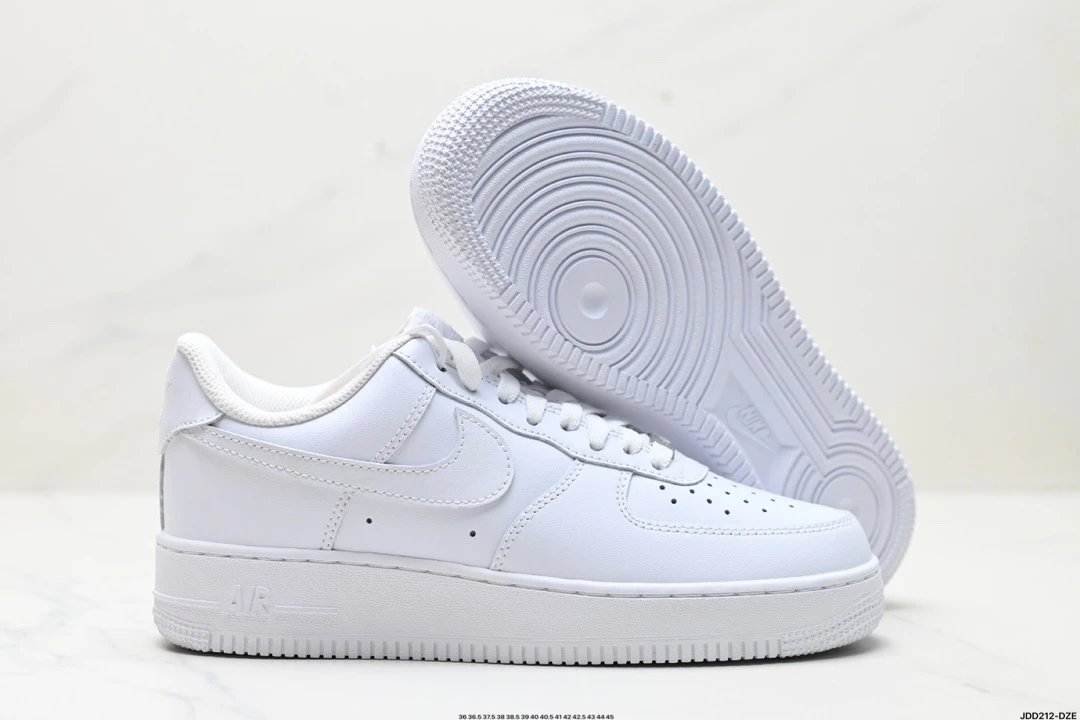 Nike Air Force 1 Low White Leather Sneakers