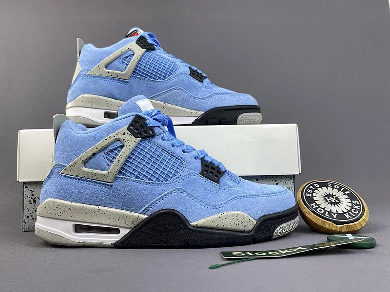 Air Jordan 4 Retro UNC Blue Men's Sneakers