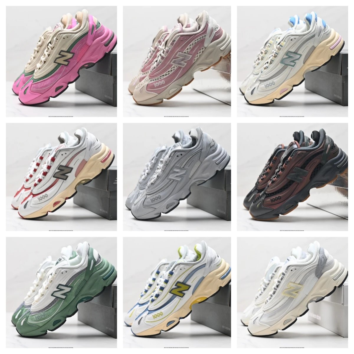 New Balance 1000 Sneakers for Men and Women Fashion Running Shoes