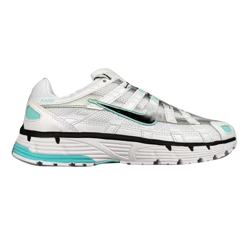 Nike P-6000 White and Mint Running Shoes
