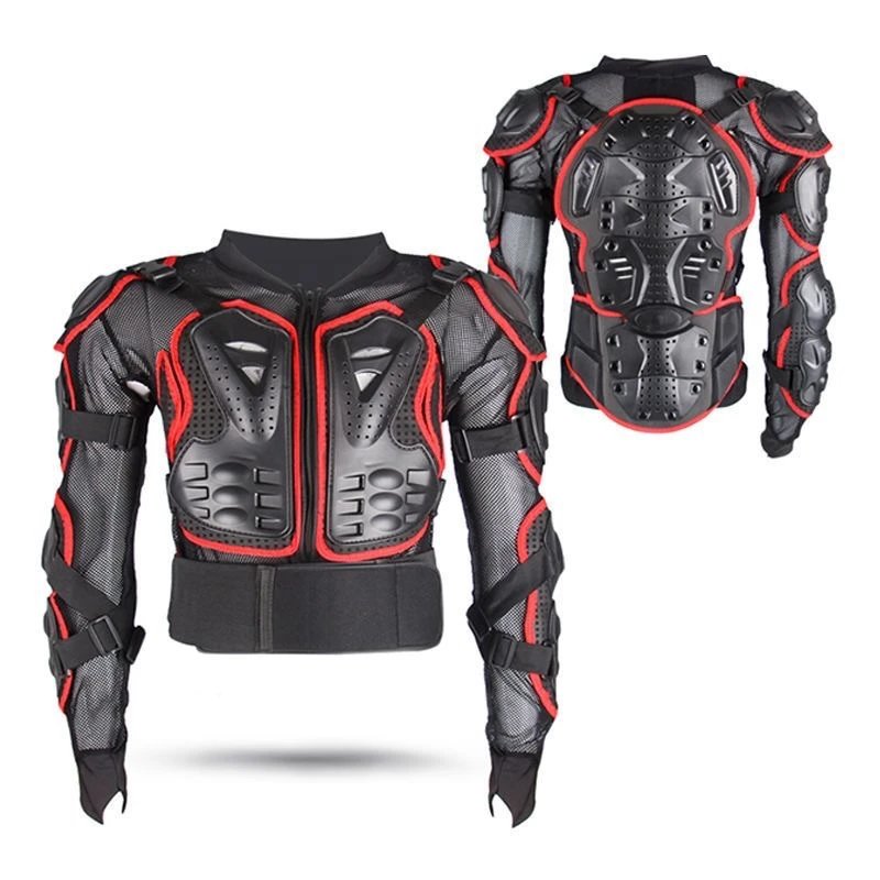 Motorcycle Protective Jacket with Chest Back Shoulder Armor