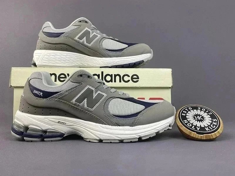 New Balance 2002R Grey Navy Running Shoes