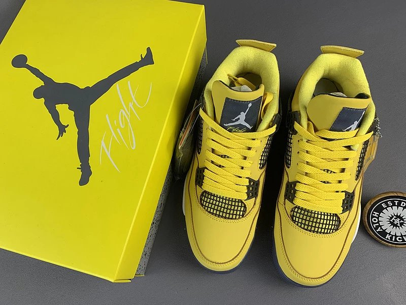 Air Jordan 4 Retro Yellow Men's Sneakers