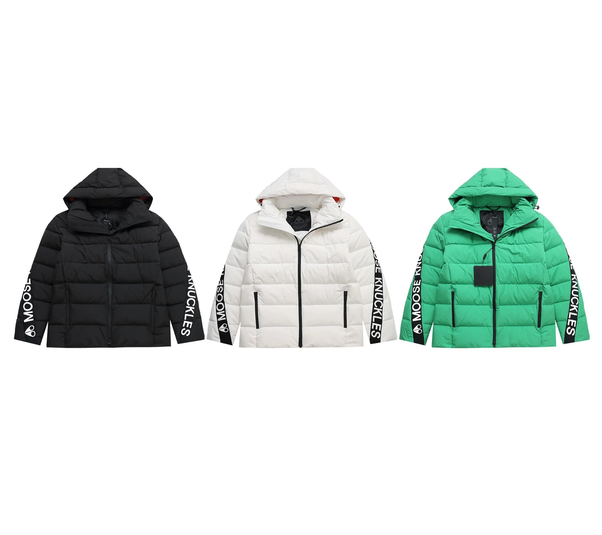 Moose Knuckles Puffer Jacket Hooded Winter Coat