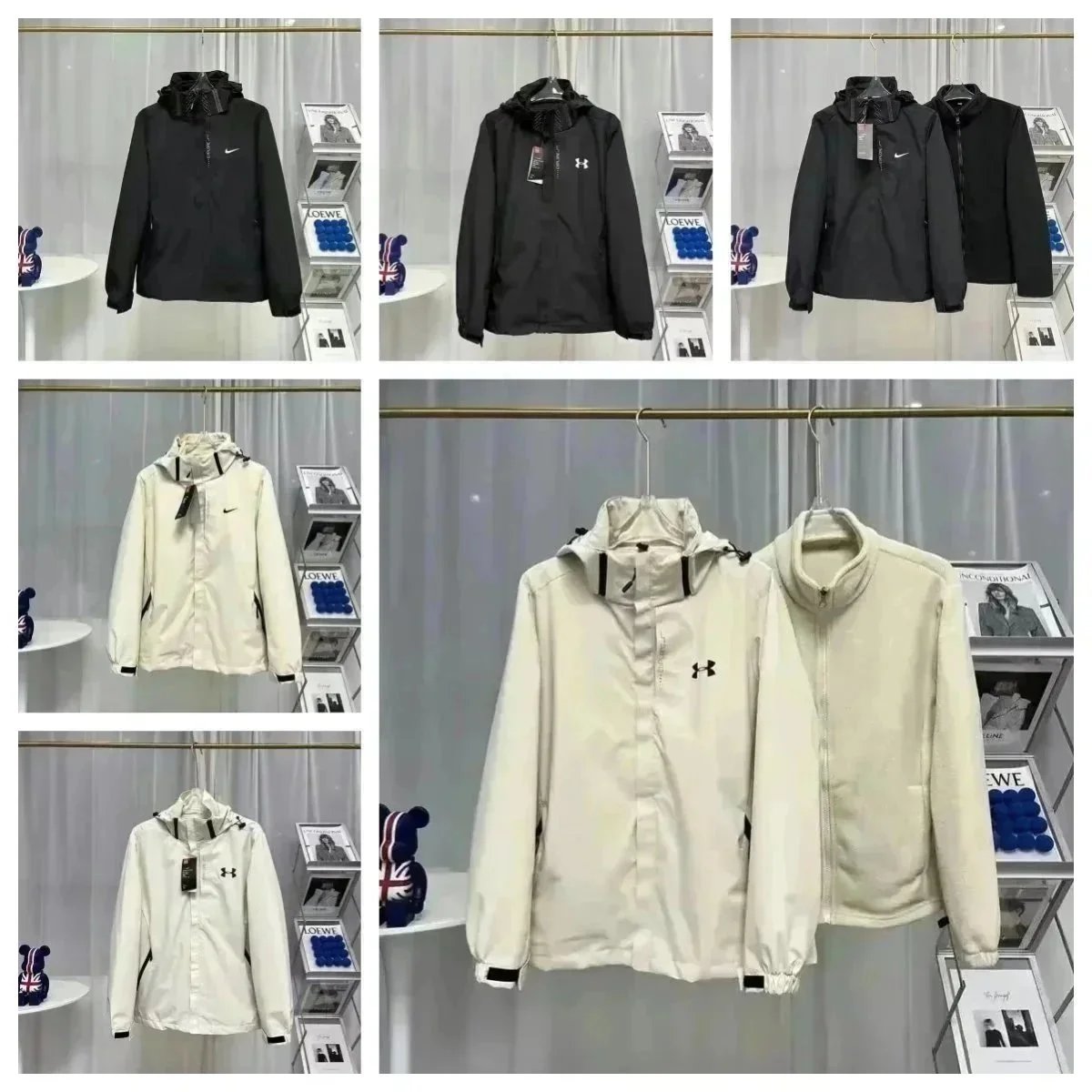 Nike and Under Armour Windbreaker Jackets for Men and Women
