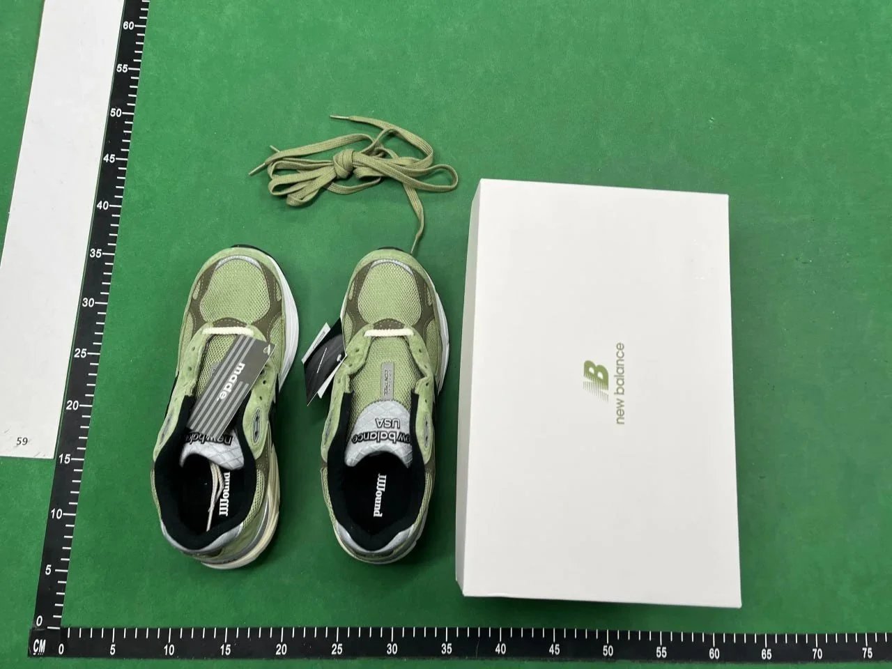New Balance Running Shoes Green Mesh Sneakers for Men Women
