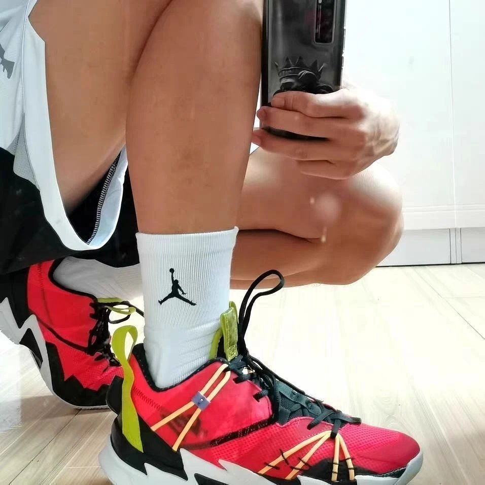 Jordan Basketball Shoes Red Black White Sneakers