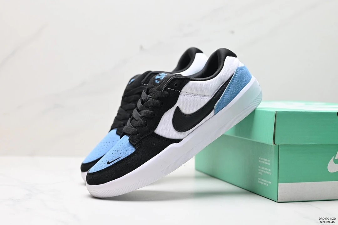 Nike SB Dunk Low Pro Blue White Black Skate Shoes
