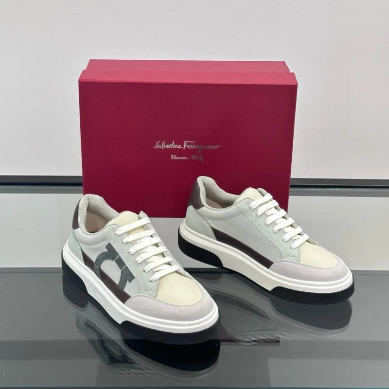 Salvatore Ferragamo Sneakers Men's Fashion Casual Shoes