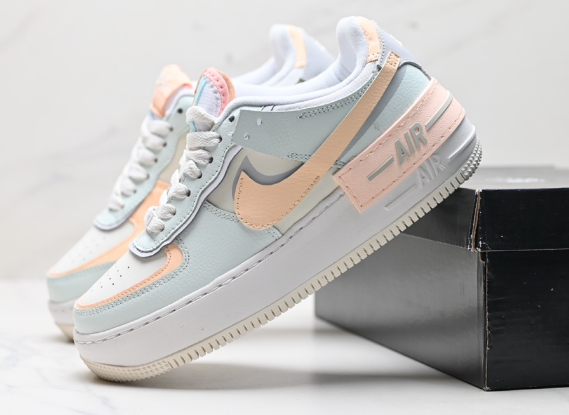 Nike Air Force 1 Low Pastel Blue Pink Women's Sneakers