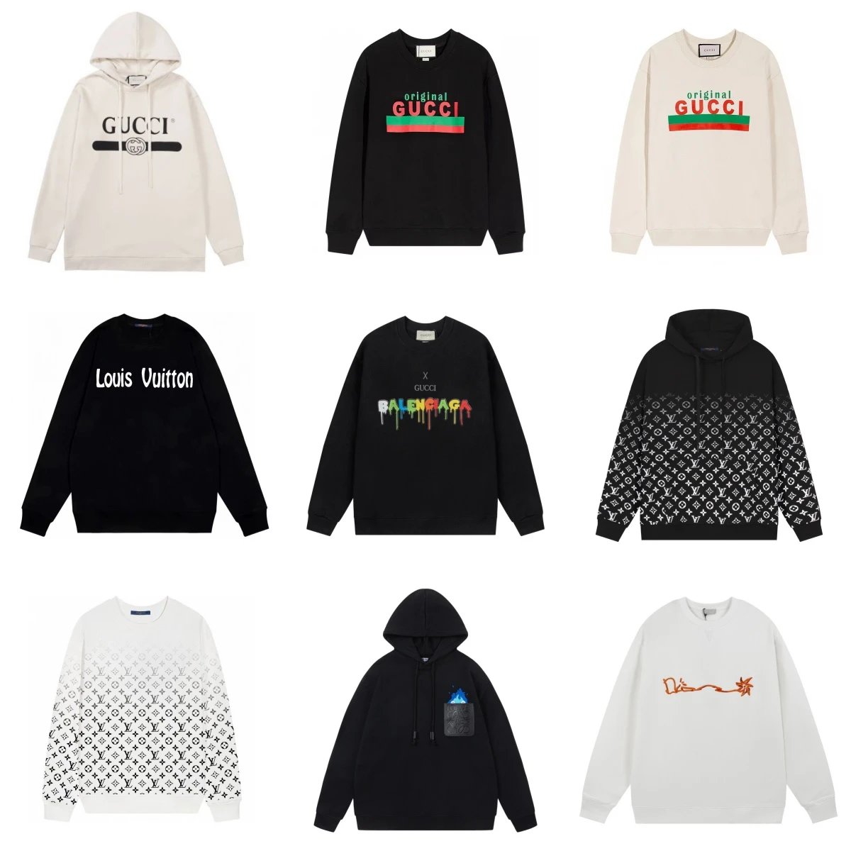 Gucci Original Logo Sweatshirt Hoodie Men's Fashion Streetwear