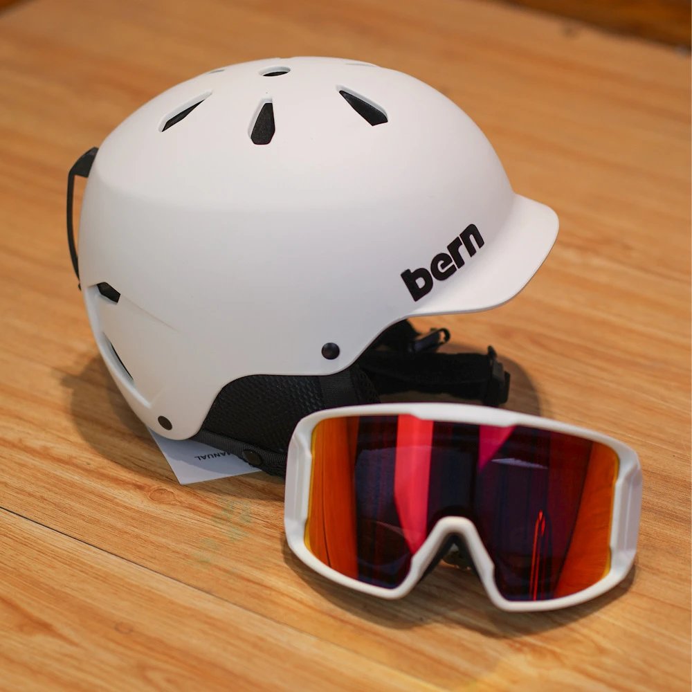 Bern Helmet with Snow Goggles for Winter Sports
