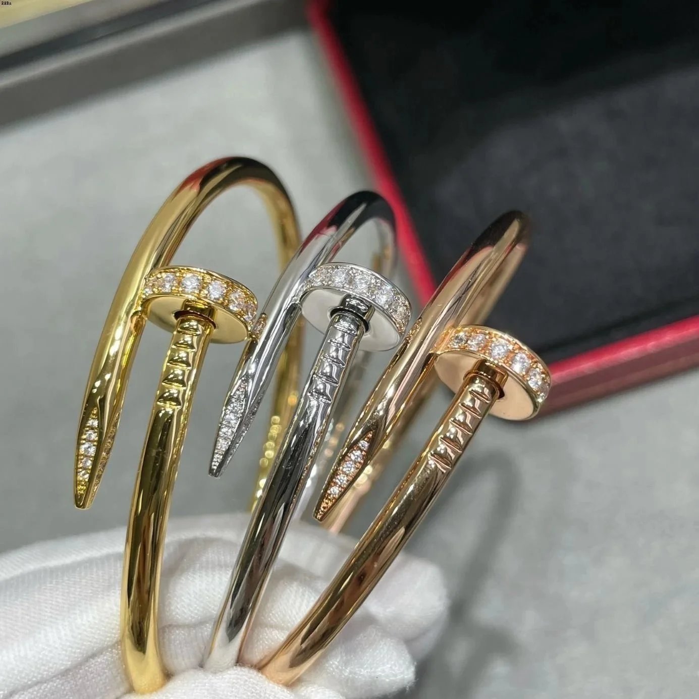 Cartier Juste un Clou Bracelet in Gold Silver Rose Gold with Diamonds