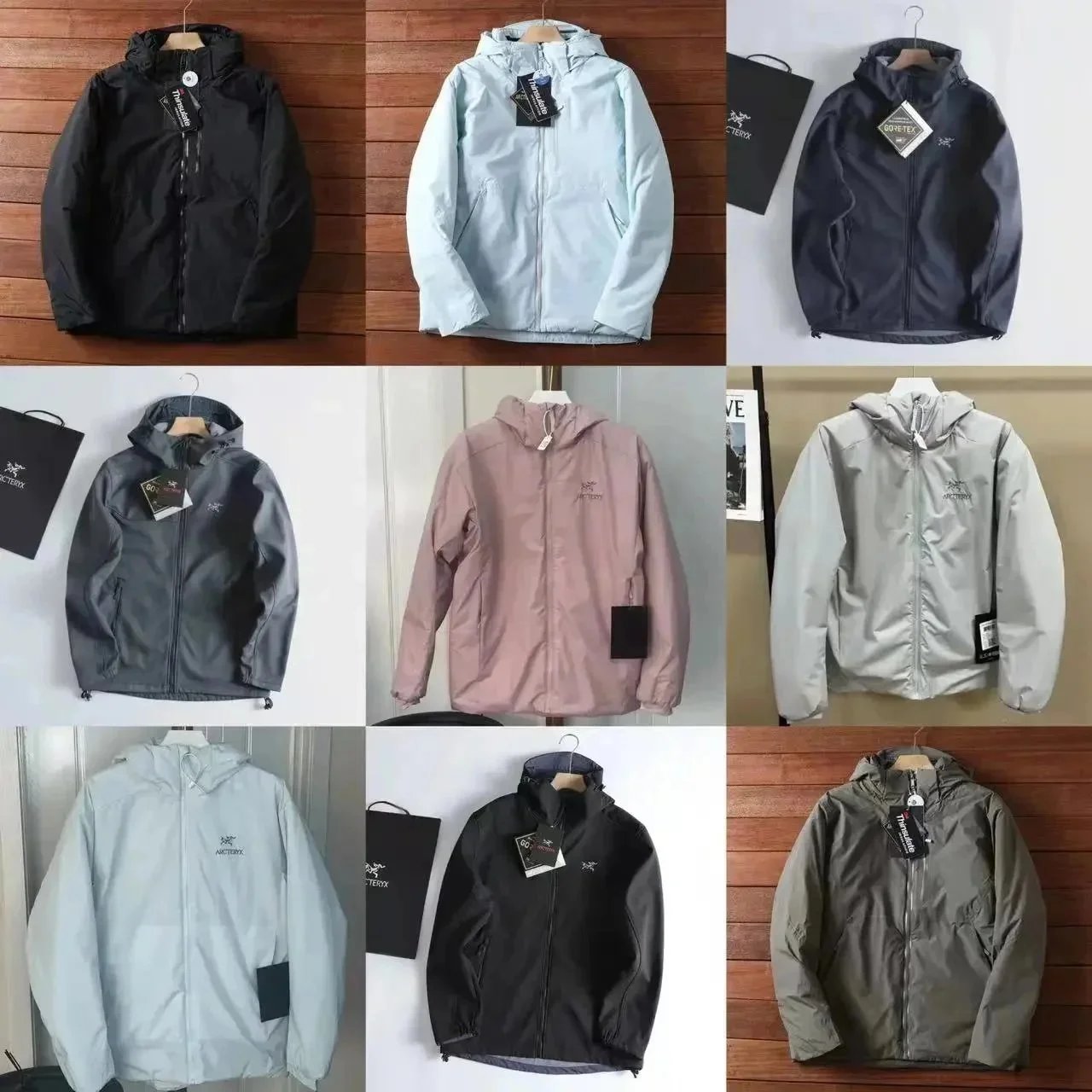Arc'teryx Lightweight Hooded Jacket for Men and Women Outdoor Windproof Raincoat