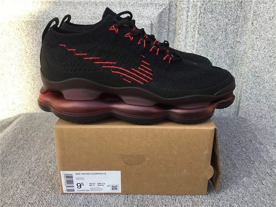 Nike Air Max Scorpion FK Black Red Sneakers