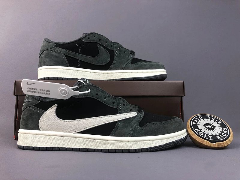 Nike Air Jordan 1 Low OG Dark Green Black White Sneakers