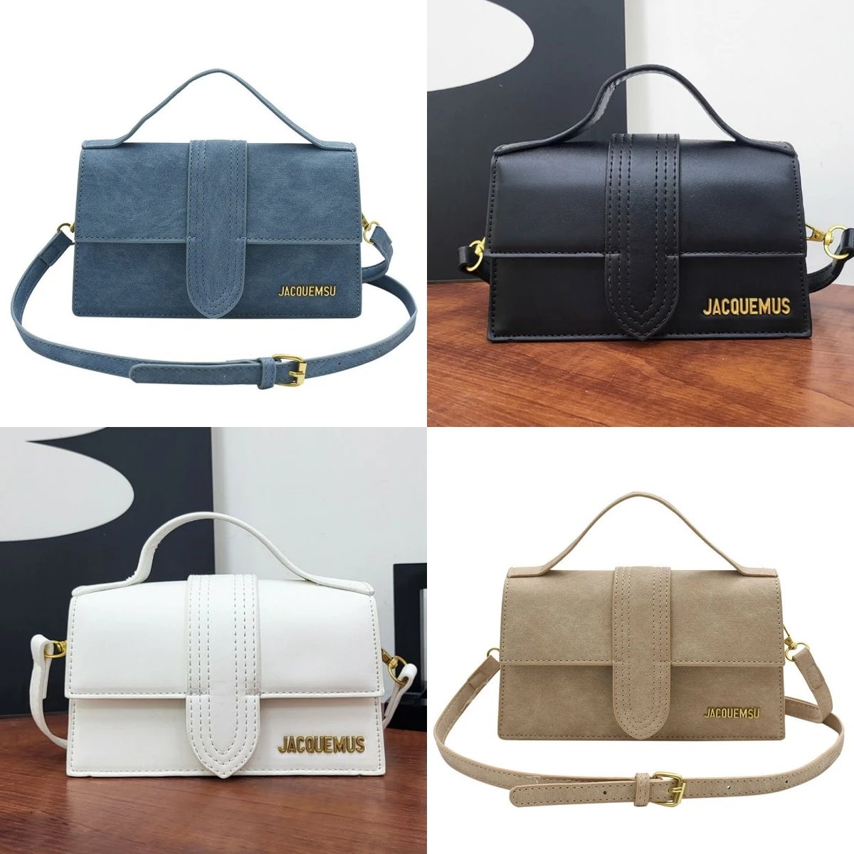 JACQUEMUS Mini Crossbody Bag Women's Fashion Suede Shoulder Bag