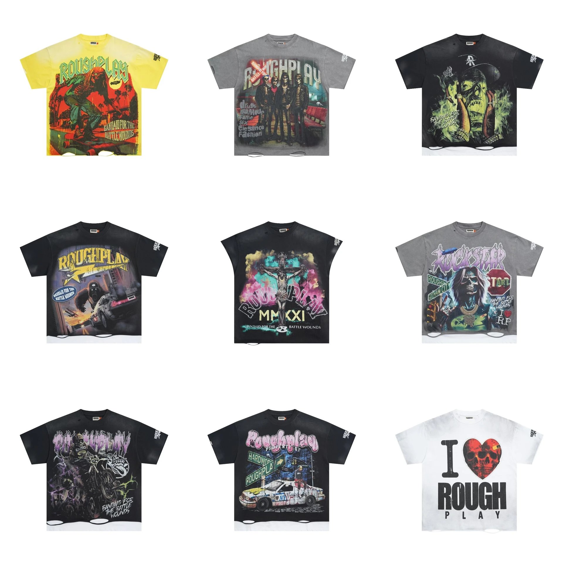 Roughplay Band T-Shirts Rock Music Graphic Tees