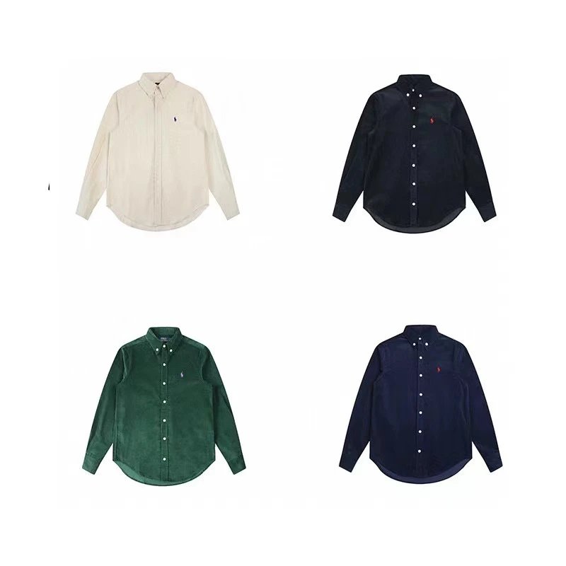 Ralph Lauren Men's Corduroy Shirt Long Sleeve Button Down