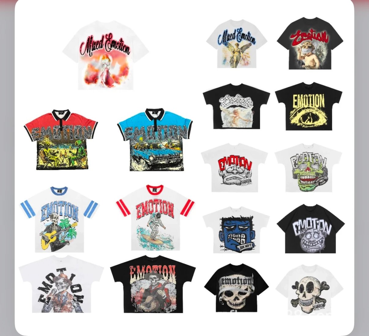 Mixed Emotion T-Shirts Collection - Streetwear Graphic Tees