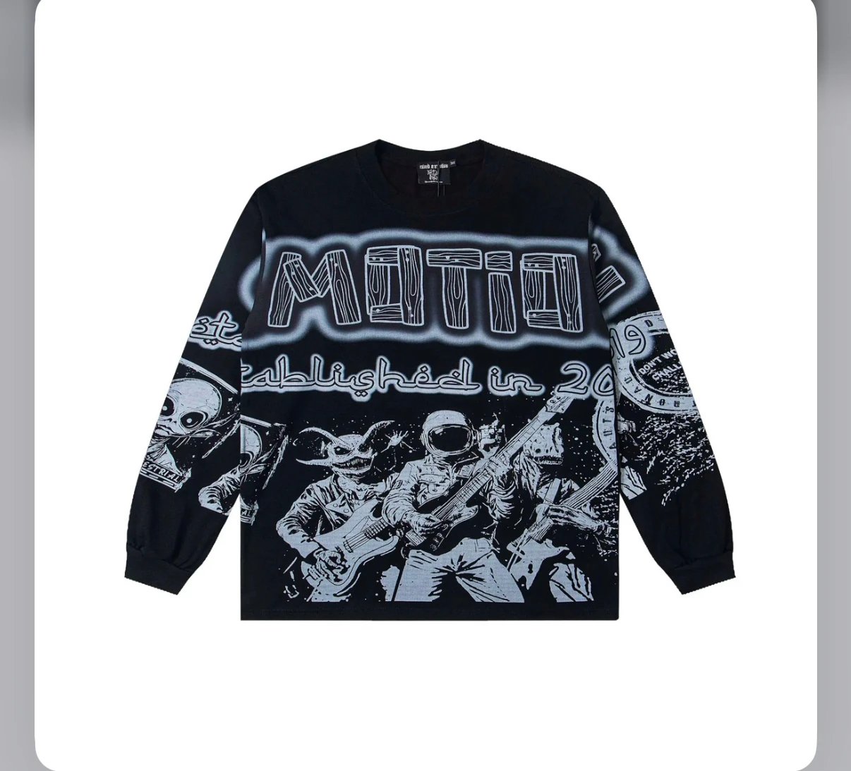 MOTII Established in 2019 Long Sleeve Graphic Sweatshirt
