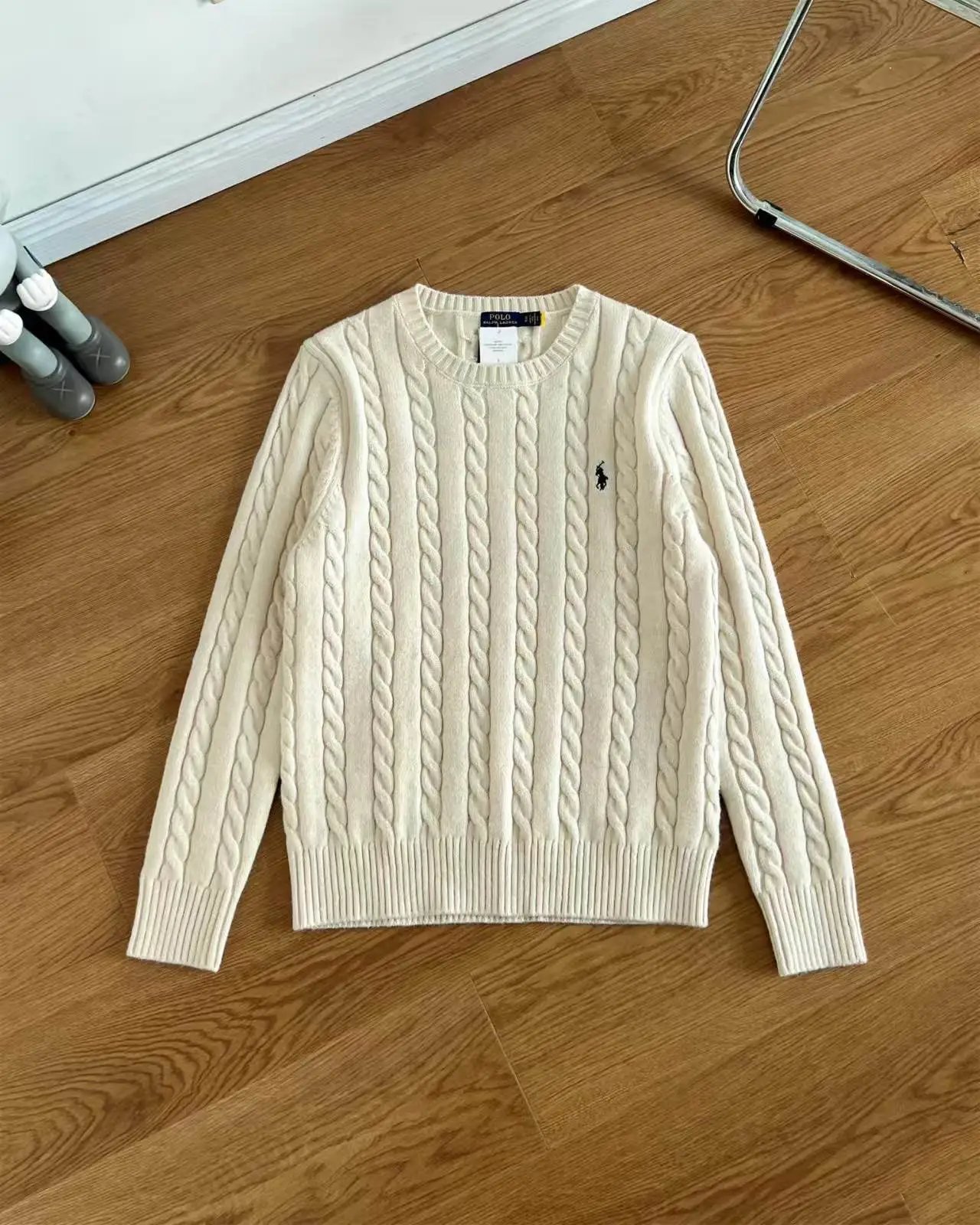 Cream Cable Knit Sweater for Women