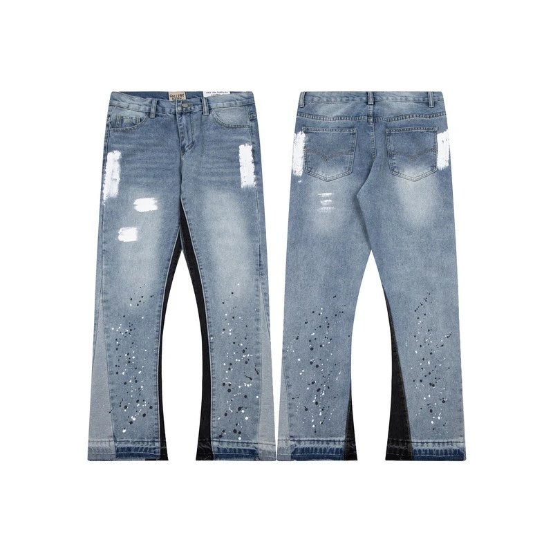Distressed Denim Jeans with Sequin Details for Women