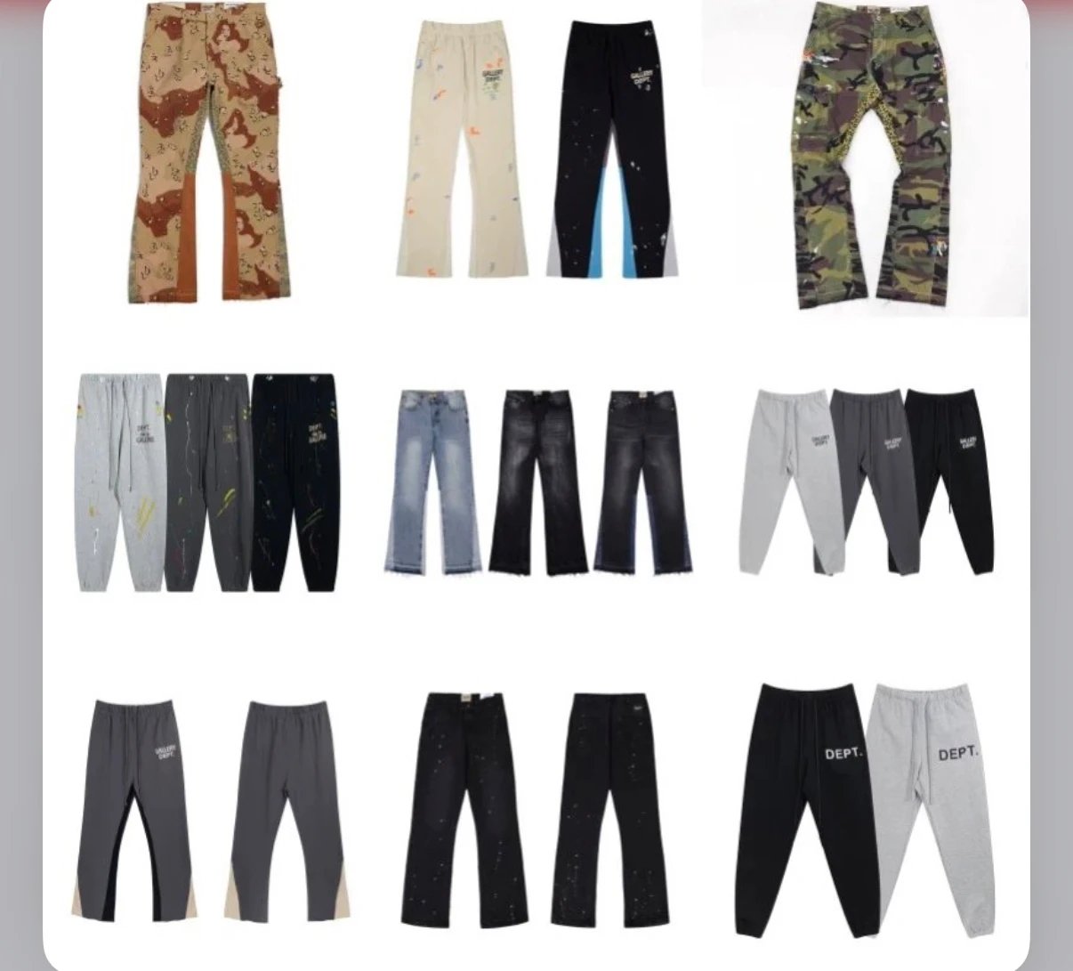 DEPT. Casual Pants Collection for Men and Women