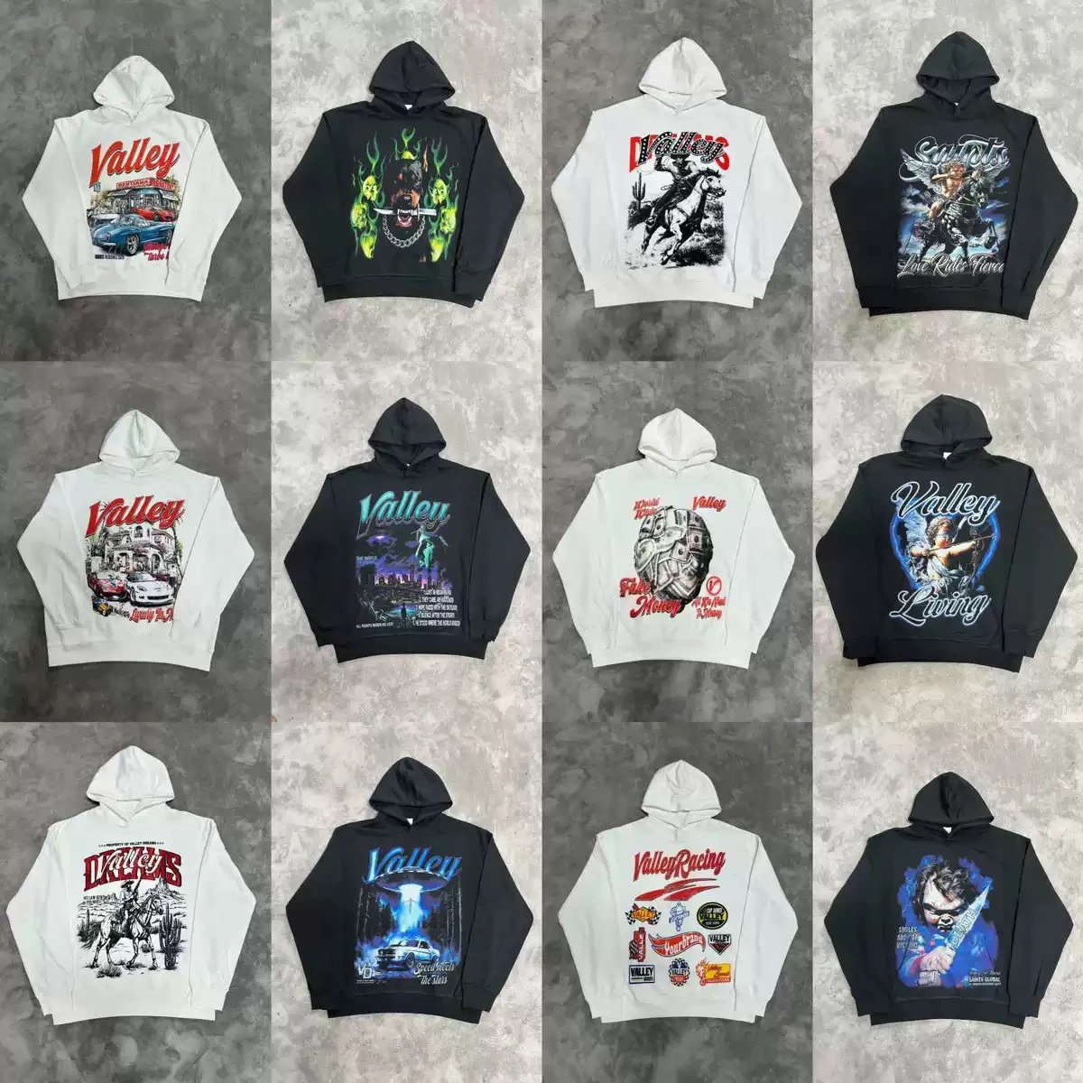 Valley Hoodies Sweatshirts for Men Women Streetwear Graphic Pullover