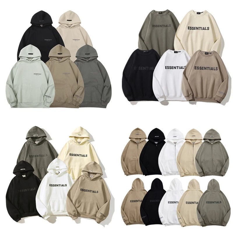 Essentials Hoodies Sweatshirts Unisex Oversized Logo Pullover