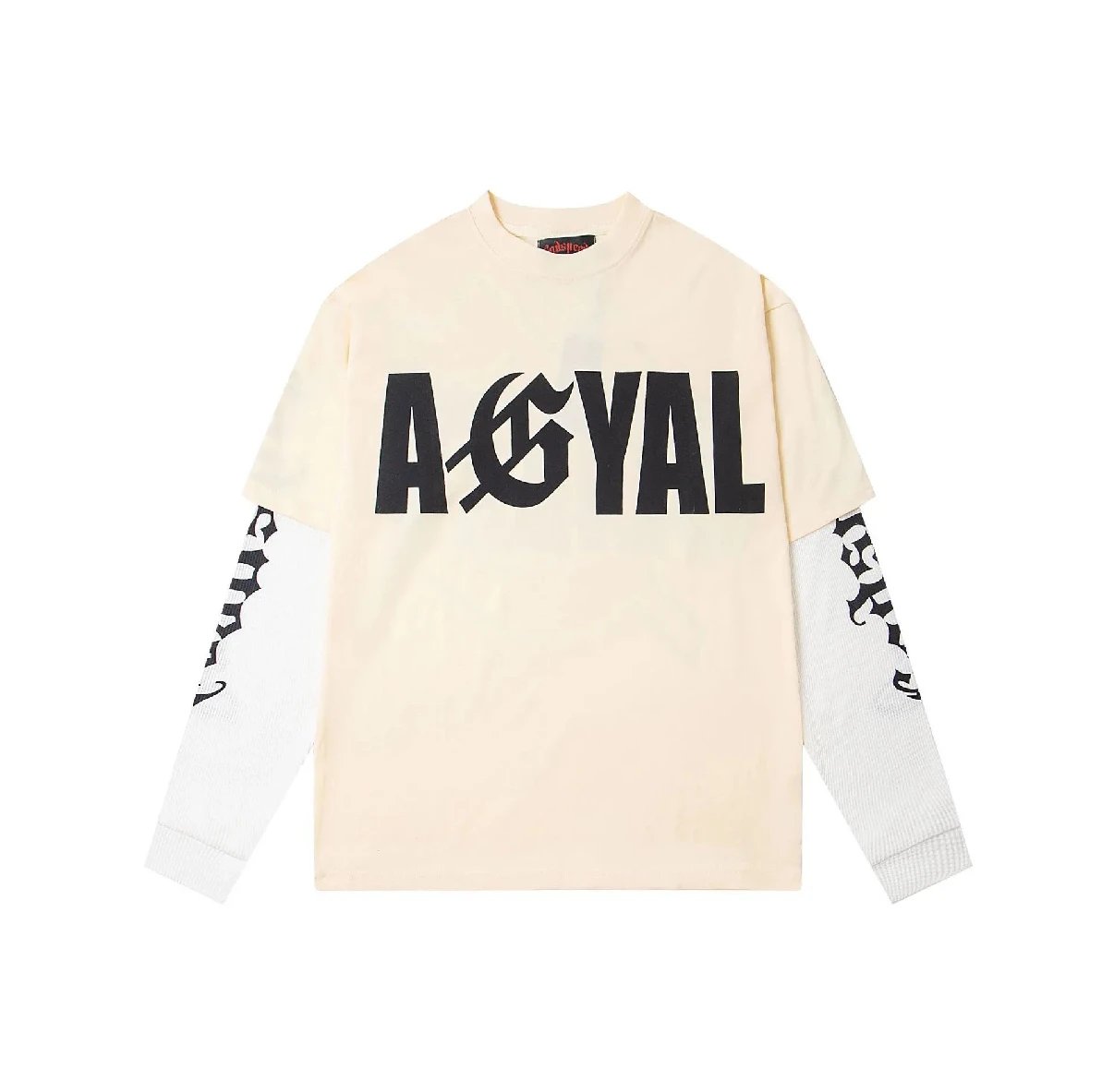 A-GYAL Oversized Logo Long Sleeve T-Shirt
