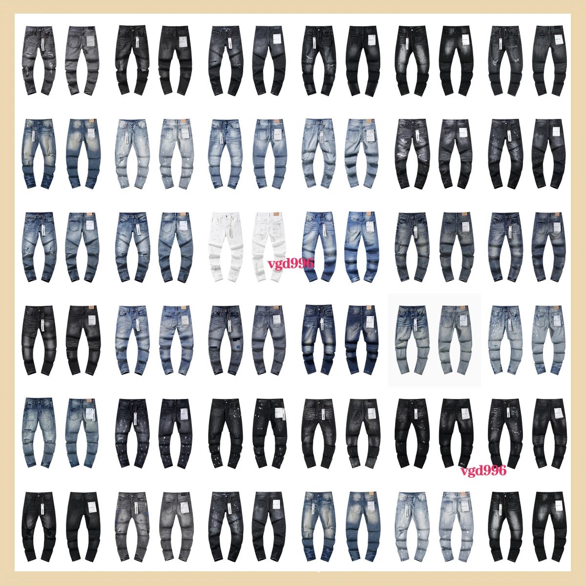 Men's Fashion Denim Jeans Slim Fit Stretch Pants