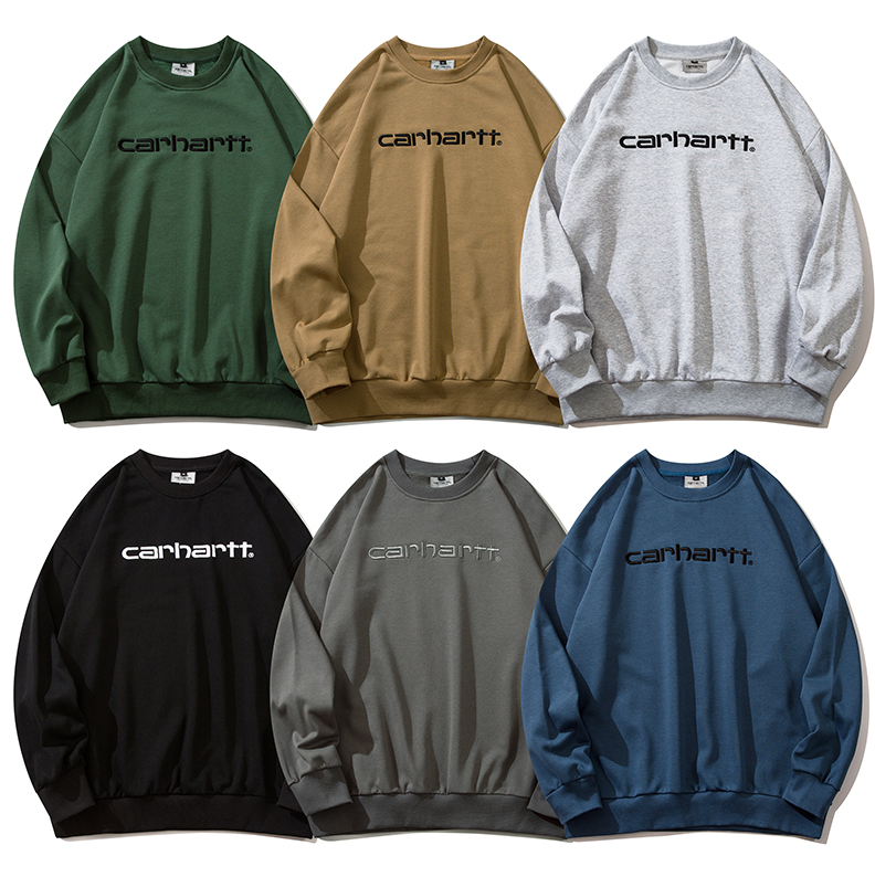 Carhartt Logo Crewneck Sweatshirt Men's Casual Streetwear