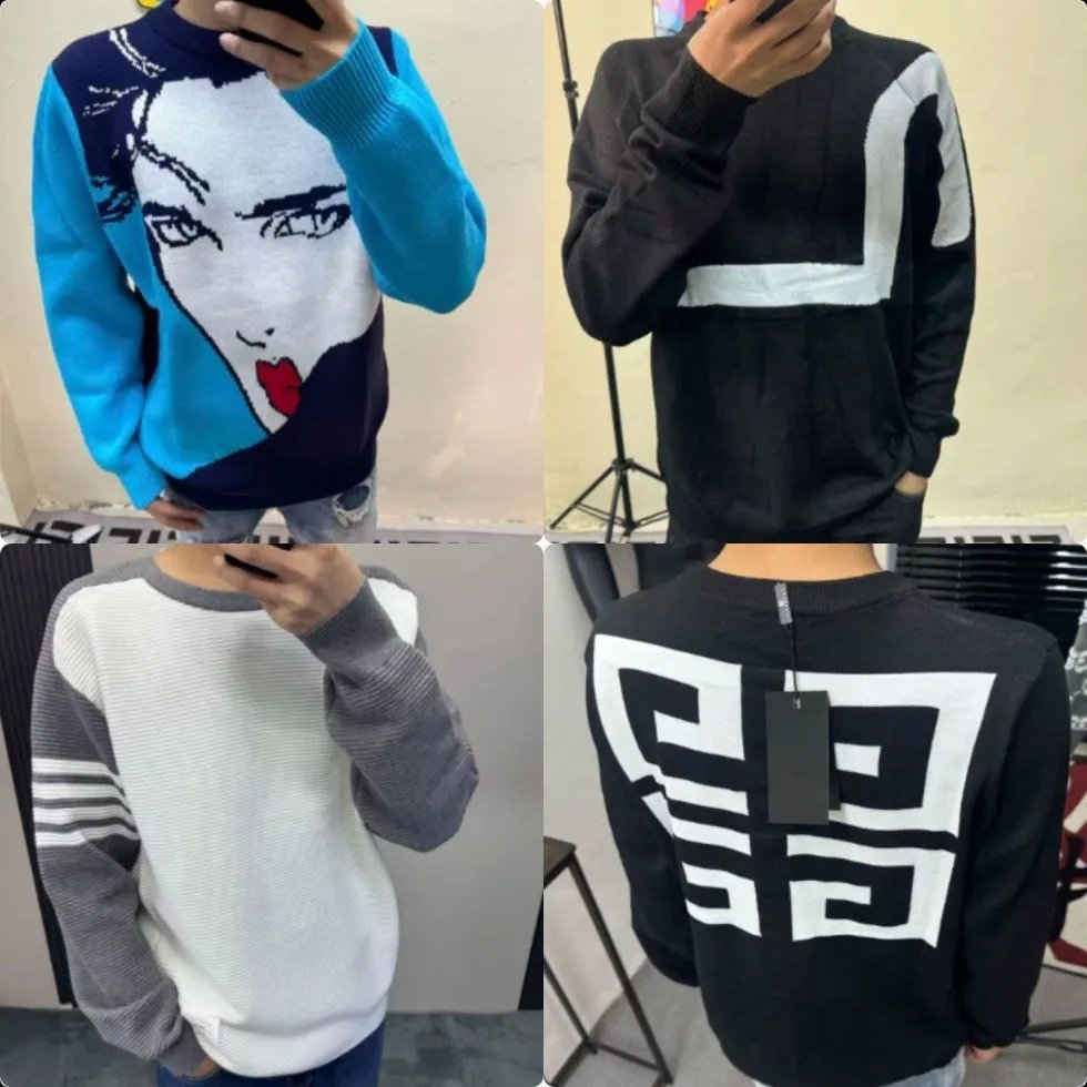 Fashion Knit Sweaters for Men with Graphic Design and Bold Patterns