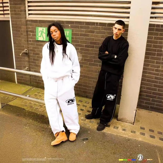 PUMA White and Black Tracksuit Set for Men and Women