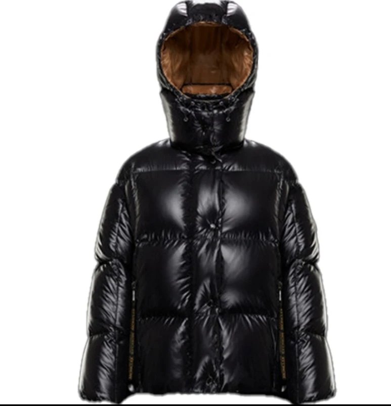 Moncler Black Quilted Down Jacket with Hood